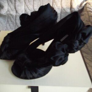 Ladies black evening shoes
